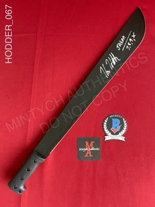 Kane Hodder autographed real 18" steel machete Friday The 13th Beckett Jason - Picture 1 of 4