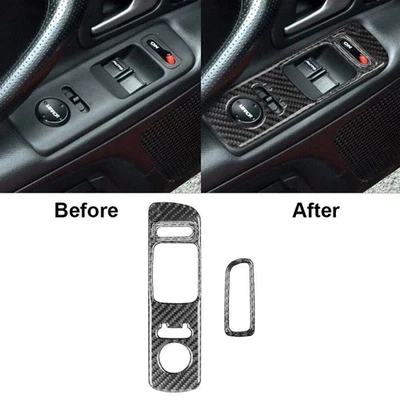 Отделка крышек управления окнами из углеродного волокна для Honda S2000 2000-2009 годов выпуска 2 шт. - Изображение 1 из 4
