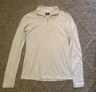 Bogner 1/2 Zip Fleece Star Pullover Women’s Extra Small White  - Image 1 of 4