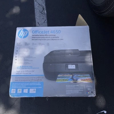 HP OfficeJet 4650 All-in-One Wireless Printer Black NICE! - Image 1 of 3