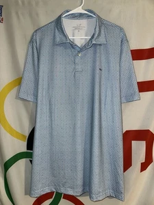 NWT Vineyard Vines Performance Polo Shirt XL Baseball Print Golf Stretch - Picture 1 of 5