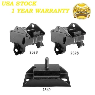 3 PIEZAS MONTAJE MOTOR Y TRANSMISIÓN APTO PARA BUICK SKYLARK 1975-1976 4,3 L - TRANSMISIÓN AUTOMÁTICA Foto 1 de 4