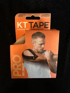 KT TAPE KINESIOLOGY PRO ELASTIC SPORTS TAPE 20 STRIPS 10'' PRECUT BRAND NEW - Picture 1 of 2