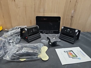 Magnetic Solar Wireless  7'' Monitor DVR 1080P Backup Camera BSD For RV Trailer - Picture 1 of 3