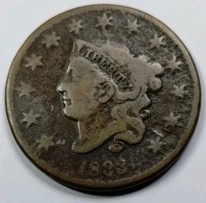 1833 Large Cent - Picture 1 of 4