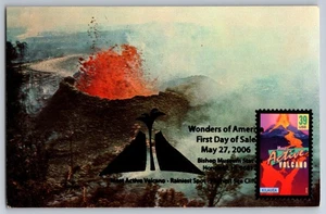 #4067 Most Active Volcano Kilauea FDC Maxi Card w/Pictorial Cancel 1965 Eruption - Picture 1 of 2