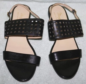 BRUNO MAGLI SANDALI DONNA PELLE NERA TAGLIA 39 NUOVI TAGLIA 9 US - Foto 1 di 11