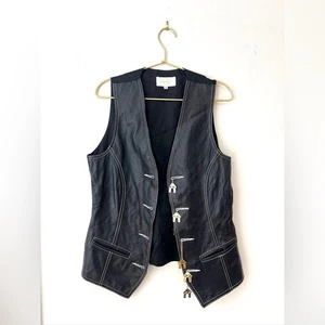 Cache Vintage Fido Unique  Black Gold vest 90s - Picture 1 of 7