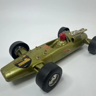 Vintage Aurora Processed Plastic Co. STP Indy Race Car w/ Driver - 11.5” Long - Image 1 of 4
