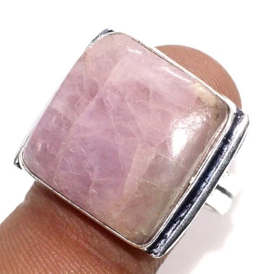 Decent Kunzite 925 Silver Plated Handmade Ring US 8 Best Gift For Women JW - Image 1 of 3