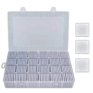 Coin Capsules 46mm with Foam Gasket and Plastic Storage Organizer Box, 6 Size... - Picture 1 of 8