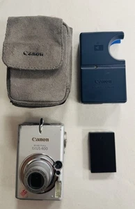 Canon Digital Ixus 400 Silver 4.0 MP Camera & Charger – Working - Picture 1 of 13
