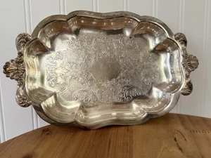 Vintage W & SB Fine Silver 163 E.P.C. Rectangular Tray, 11.25” - Picture 1 of 8