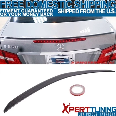 Fit 10-17 Benz W207 C207 E-Class Coupe AMG Style Trunk Spoiler Carbon Fiber - CF Foto 1 de 4