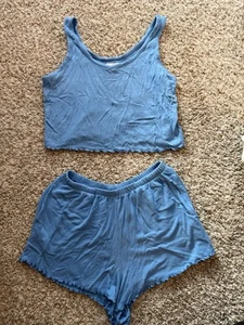 Target Blue Two Piece Pajama Set - Picture 1 of 1