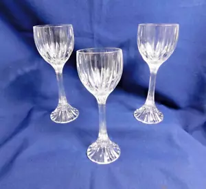 C7 - Mikasa Lead Crystal Park Lane Hock Wine Glasses Lot of 3 - Foto 1 di 5
