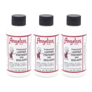 3 botellas de Preparador y Desglazer de Tinte de Cuero Angelus 4 OZ - Imagen 1 de 1