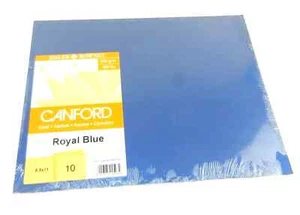 DALER ROWNEY CANFORD CARD 300g 10 SHEETS SIZE 8.5" x 11" / 216mm x 279mm BLUE - Picture 1 of 1
