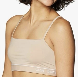 Calvin Klein CK One Micro Bralette Honey Almond - Picture 1 of 10