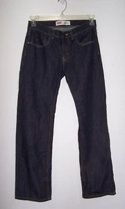 Levi's 505 Regular Fit Darkwash Jeans - Boys Size 16 Reg 28x28 - Picture 1 of 3