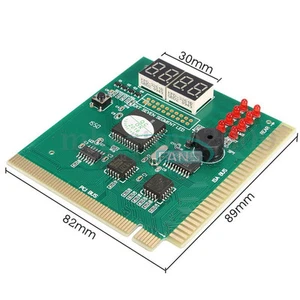 PC Płyta główna Analiza Karta diagnostyczna 4-cyfrowa analizator kodu LED PCI / ISA POST - Zdjęcie 1 z 12
