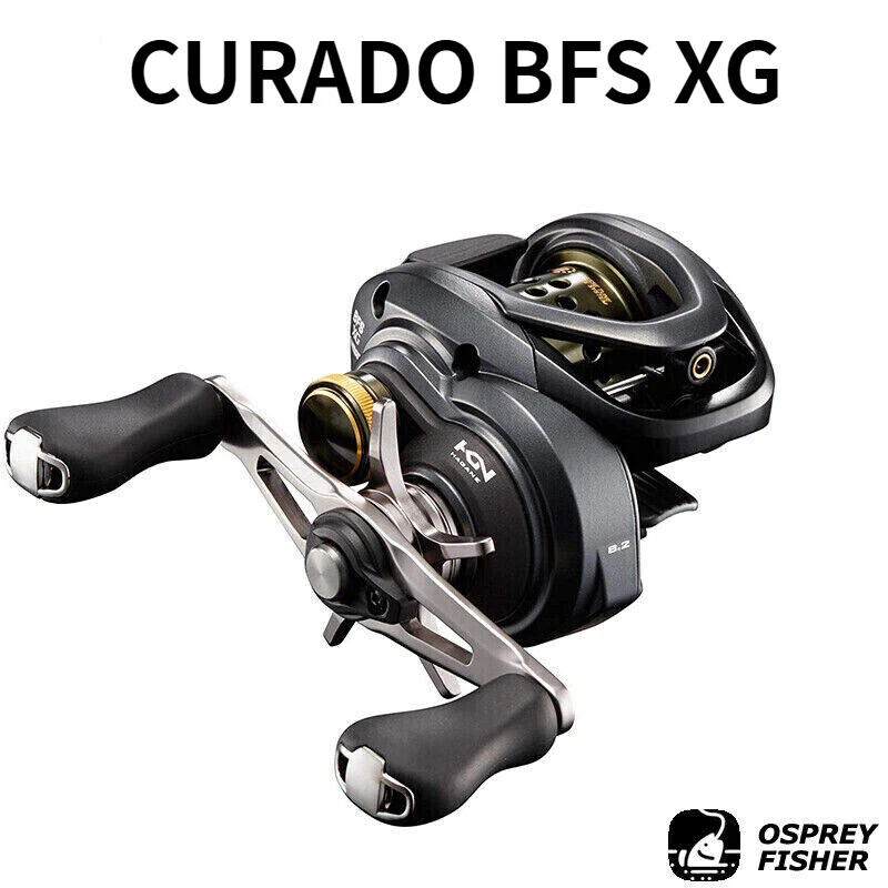 Shimano Curado BFS XG Low Profile Baitcast Reel 7+1BB Bait Finesse Fishing Reel