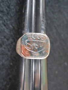 RARE BEAUTIFUL ANCIENT ROMAN SILVER CARVED BLOODSTONE SIGNET RING - Picture 1 of 14