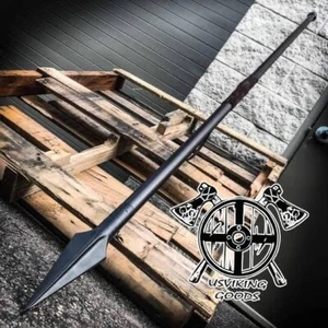 Medieval 300 Spartan Spear Hand Forged Spear Viking Metal Forged Spear - Picture 1 of 5