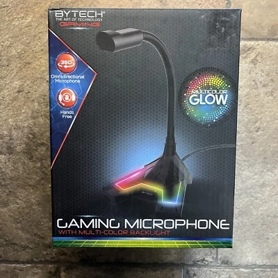 BYTECH Verstellbares Gaming Mikrofon Freisprecheinrichtung Mehrfarbig Neu im Karton - Bild 1 von 4