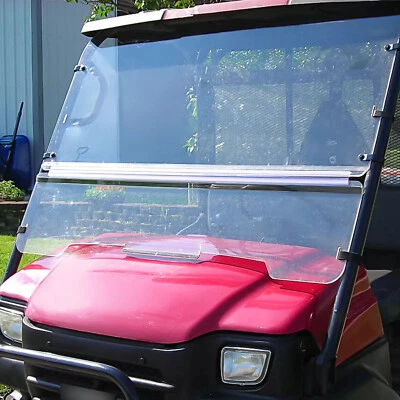 Front Clear Folding Full Windshield For 2003-2013 Kawasaki Mule 3000 & 3010 - Image 1 of 4