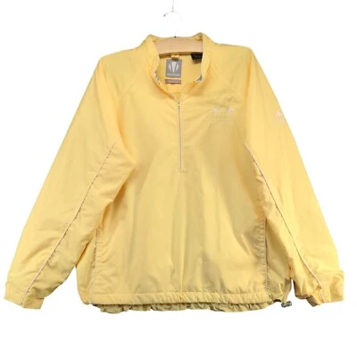 Chaqueta de golf Sunice para hombre clima 1/2 cremallera pulóver cortavientos amarilla grande Foto 1 de 4