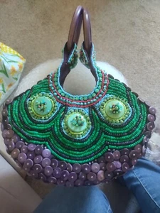 East additions beaded handbag - Picture 1 of 6