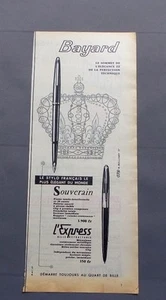 PUB PUBLICITE ANCIENNE ADVERT CLIPPING 220617 STYLO FRANÇAIS BAYARD LE PLUS ELEG - Imagen 1 de 1