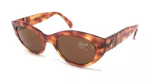 OCCHIALI DA SOLE DONNA PERSOL 857 41 TARTARUGATO CAT EYE VINTAGE NUOVO MAI USATO - Picture 1 of 6