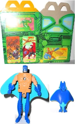 Transformers Beast Wars 1996 DEPTH CHARGE mcdonalds complete FULL BOX manta ray - Image 1 of 4