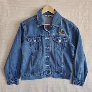 Looney Tunes Womens Vintage Tweety  Bird Blue Demin Embroidered Jacket Size Med - Picture 1 of 8