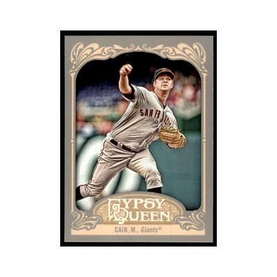 2012 Topps Gypsy Queen Matt Cain Baseball Cards #24 - Image 1 of 3