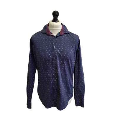 Report Collection Navy Blue Slim Fit Long Sleeve Shirt Uk Men's Medium EU 50 - Image 1 of 4