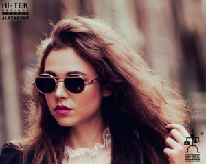 Gafas de sol Hi Tek redondas Steampunk unisex rock gótico ciencia ficción retro - Imagen 1 de 7