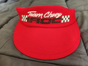 IROC TEAM CHEVY RACING VISOR HAT RED IROC IROCZ CAMARO - Bild 1 von 4