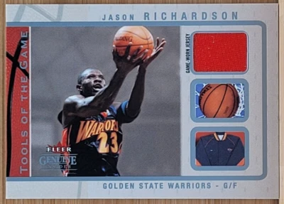 2003-04 Fleer genuino insider Jason Richardson herramientas del juego #D/199 Gu reliquia Foto 1 de 2