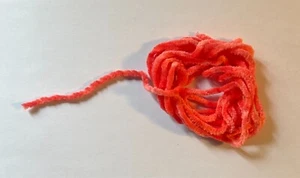 Chenille fly tying Material 3mm width 2 meter packets Red/Scarlet - Picture 1 of 1