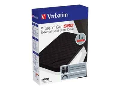 Verbatim Store 'n' Go portable SSD - 1 TB - Black - External SSD - USB 3.0 SSD - Image 1 of 4