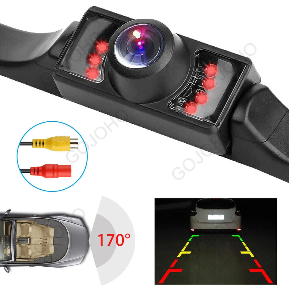 170° Car Rear View Reverse Backup Parking Camera HD Night Vision Waterproof 7LED - Image 1 of 4