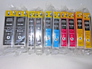 Cartucho de tinta PGI5 NEGRO CLI8 NEGRO C M Y para Canon Pixma iP5300 iP5200 iP4500 10pK - Imagen 1 de 3