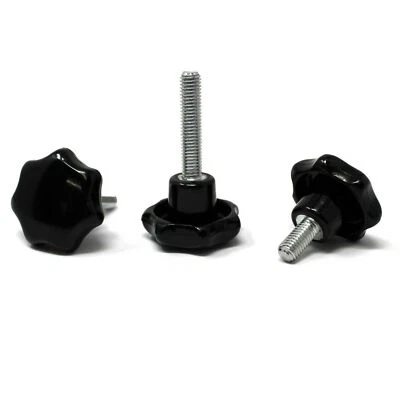 Sterngriffschraube mit Außengewinde DIN 6336 Duroplast/verz. Stahl Größe wählbar - Bild 1 von 4