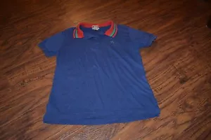 I4- Vintage Casual Corner dunkelblau Kurzarm Poloshirt Größe Junior Medium - Bild 1 von 2