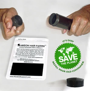 Samson Hair Fibers Refill All Hide Hair Loss & Transplant Instantly Concealer - Picture 1 of 17