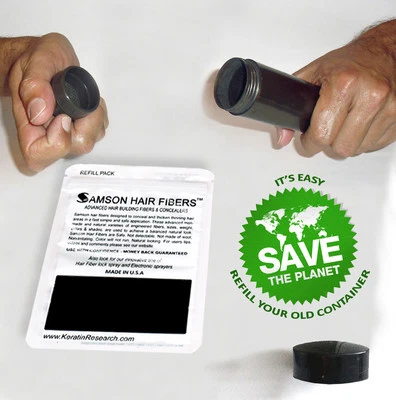 Samson Hair Fibers Refill All Hide Hair Loss & Transplant Instantly Concealer