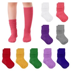 Toddler Knee High Socks Girls Slouch Socks Long Socks 6-8 Years Colorful - Picture 1 of 7